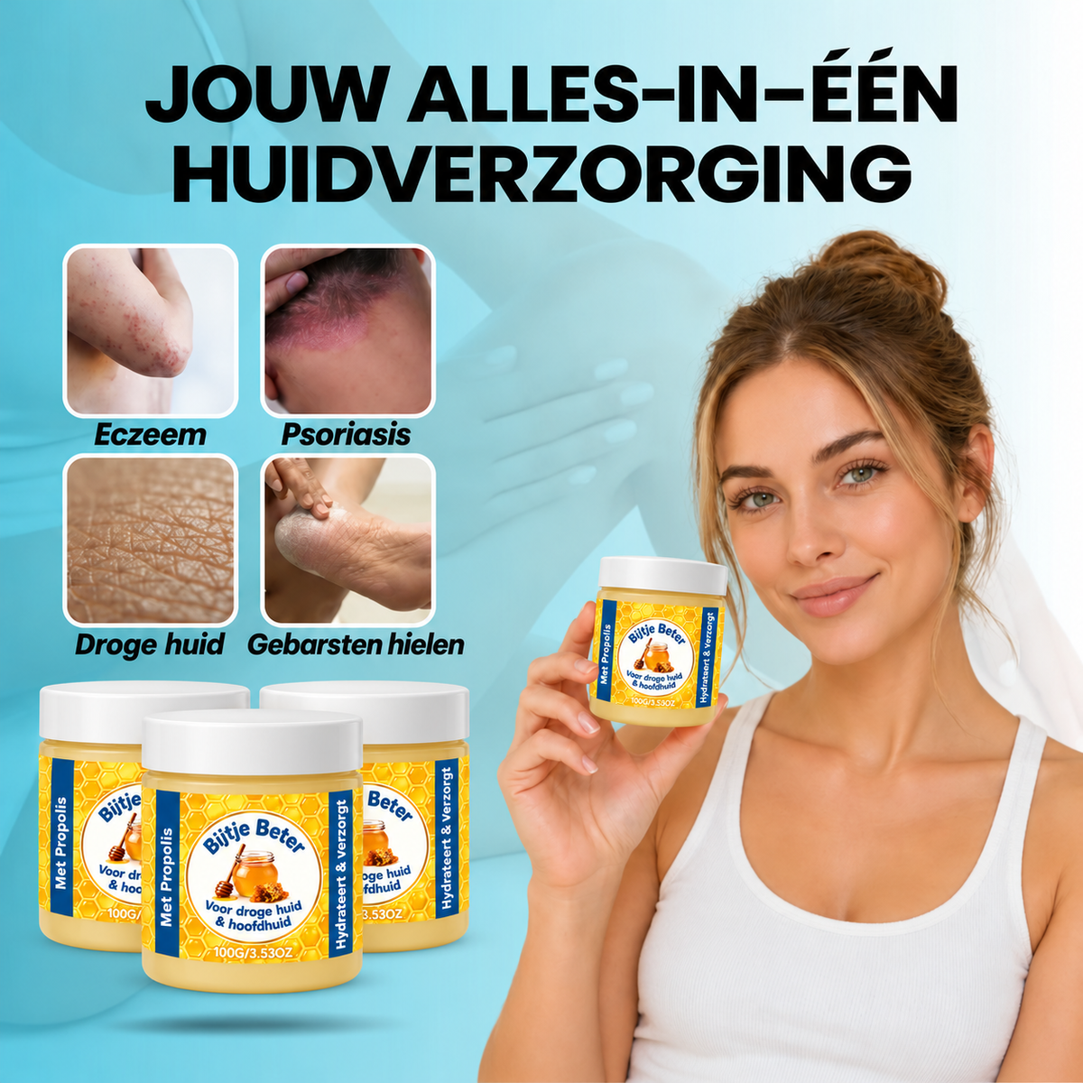 Bijtje Beter – Hormoonvrije balsem voor eczeem & psoriasis