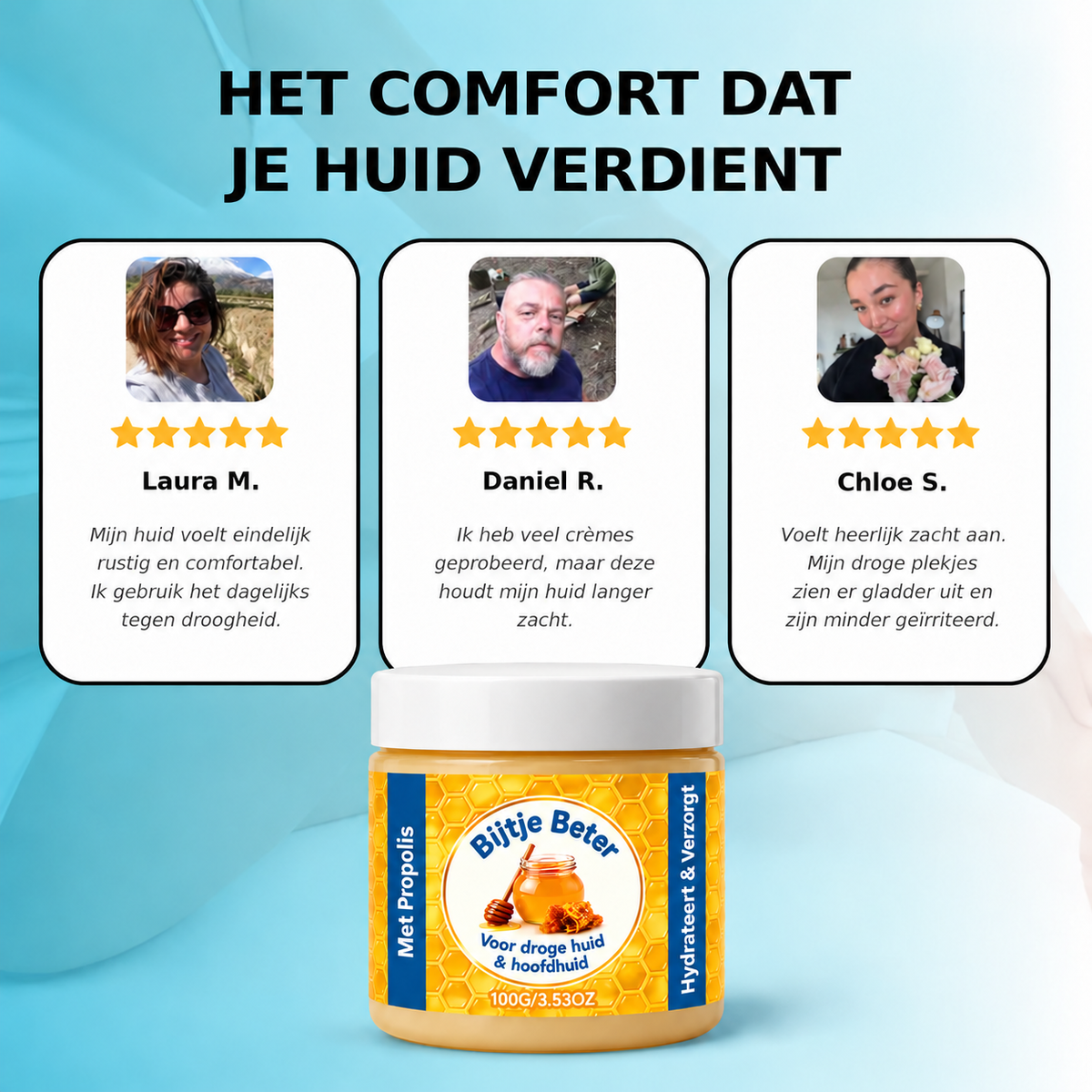 Bijtje Beter – Hormoonvrije balsem voor eczeem & psoriasis